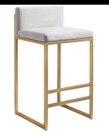 Elegant metal kitchen fancy stool with sleek design, perfect for modern homes