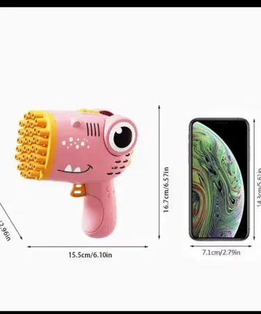 36-hole-electric-bubble-gun-with-liquid-children-playing.jpg, imagecaption=Kids enjoying the 36‑hole electric bubble gun with lights from Khareedo, .