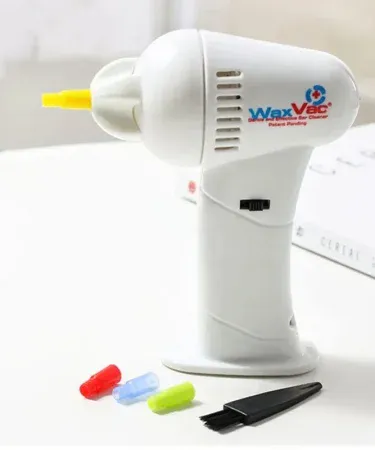 Wax Vac Gentle and Effective Ear Cleaner – safe suction ear cleaning device with LED light, compact design for home use