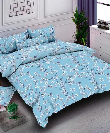 King Size 100% Cotton Bedsheet with 2 Pillow Covers – premium soft cotton bedding set, imagecaption=Premium King Size 100% Cotton Bedsheet with matching pillow covers, perfect for Pakistani homes.