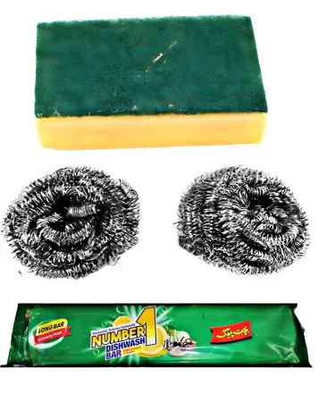 Dish washing cleaning Deal 4 pcs set – scrub brush, sponge, dishcloth & dish brush – Khareedo | Kharedo, imagecaption=Complete 4‑piece kitchen cleaning kit from Khareedo | Kharedo, ready for COD delivery.