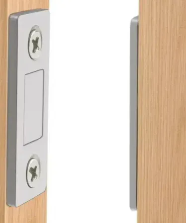 Ultra thin stainless steel magnetic door catch for kitchen cabinets and closets , imagecaption=Magnetic Door Catch Ultra Thin Cabinet Magnets – Secure Cabinet Closure ,