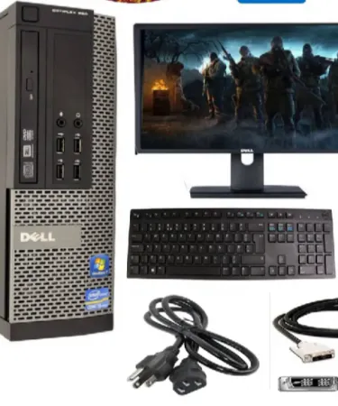 Dell SFF 390/790/990 full ready setup computer with 17 inch LED monitor and accessories**