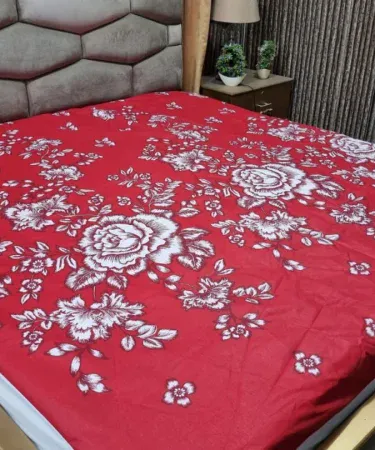 Waterproof King Size Mattress Cover Printed – premium waterproof protector with decorative print, imagecaption=Stylish printed waterproof king size mattress cover protecting your mattress in Pakistan.
