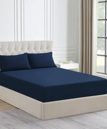 Premium Microfiber King Size Fitted Bedsheet with All‑Side Elastic – Soft & Wrinkle‑Free Bedding – Khareedo | Kharedo, imagecaption=Premium Microfiber King Size Fitted Bedsheet (72 × 78 × 10 in) – Soft, Wrinkle‑Free & Easy Fit – Available on Khareedo & Kharedo across Pakistan.