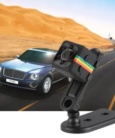 Sq11 Mini Camera 1080p HD night vision camcorder with motion detection and removable battery, imagecaption=Compact Sq11 Mini Camera – 1080p HD, night vision, motion DVR, perfect for sports and security.