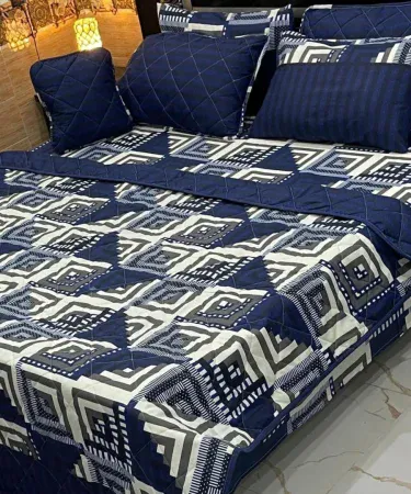 7‑Piece Quilted Comforter Set with King‑Size Bedsheet – Luxury Winter Bedding Set – Khareedo | Kharedo, imagecaption=Luxurious 7‑piece quilted comforter and king‑size bedsheet set perfect for winter bedrooms.