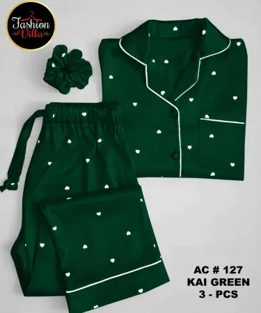 Silk night suit for women with ponytail night dress, luxurious silk sleepwear, elegant bedtime outfit