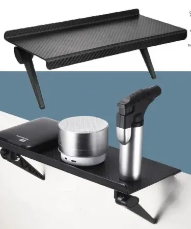 Home Office Storage Rack Adjustable TV Screen Top Shelf Holder with monitor and TV organizer bracket , imagecaption=Multi‑functional storage rack for TV and computer monitor – perfect for home office and living room ,