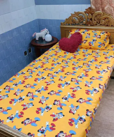 single-cotton-kids-bedsheet-vibrant-design-here , imagecaption=Single cotton bedsheet for kids room – soft, colorful and perfect for any Pakistani bedroom ,