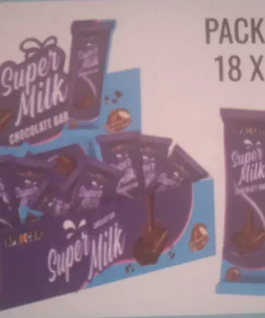 Super milk chocolate flavour box pack 18 pcs – premium chocolate gift box, imagecaption=Premium 18‑piece Super Milk Chocolate Flavour Box Pack – perfect for gifting and personal indulgence.
