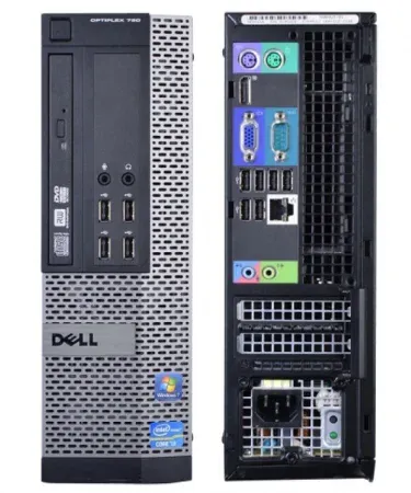 Dell SFF 390/790/990 desktop with Intel i5 2nd Gen processor, 8 GB DDR3 RAM, 500 GB HDD, 1 GB AMD DDR3 gaming graphics, GTA 5 installed, VGA adapter, imagecaption=Dell SFF 390/790/990 – Compact Gaming Desktop with Pre‑installed GTA 5, available at Khareedo/Kharedo,