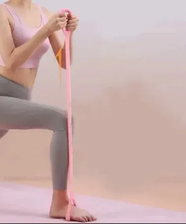 Yoga Elastic Resistance Band – portable silicone strength training band for arms, back and shoulders, ideal for yoga and fitness workouts.