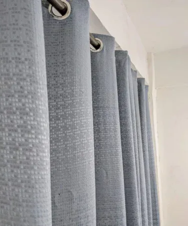 Export Plain Jumbo Self Shade Jacquard Curtain 92x55 inches for living room and bedroom – premium export quality, imagecaption=Premium Export Plain Jumbo Self Shade Jacquard Curtain (92" x 55") – Perfect for Living Room & Bedroom,