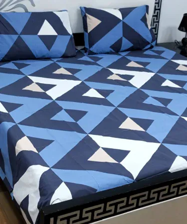 King size double bedsheet set with two plush pillows – luxurious bedroom décor , imagecaption=Premium King Size Double Bedsheet Set with 2 Pillows – Comfort & Style ,