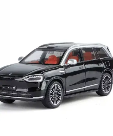 1:24 scale AITO M9 alloy SUV diecast model car with opening doors, functional headlights, sound effects and pull‑back action , imagecaption=Premium 2025 edition AITO M9 alloy SUV diecast collectible displayed in its glossy box ,