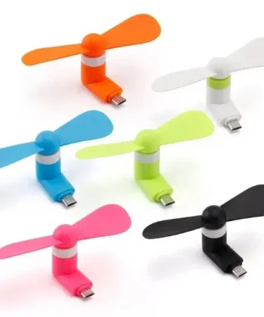 Mobile Phone Fan Android Mini Portable Flexible Micro USB Fan – compact USB powered cooling fan , imagecaption=Compact flexible USB fan for Android phones – perfect for on‑the‑go cooling ,