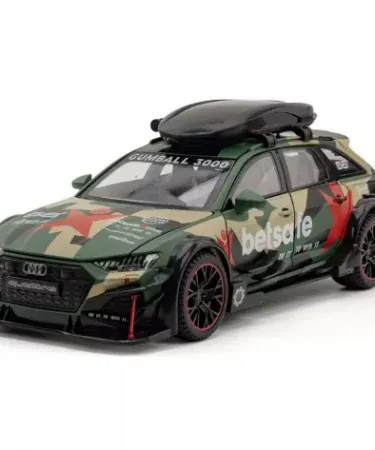 1:24 scale Audi RS6 Modified Widebody Stance Edition diecast model with openable doors and pullback function, imagecaption=Premium 1:24 Audi RS6 Modified Alloy Model Car – Widebody Stance Edition with openable doors and pullback.