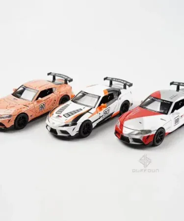 1:32 Toyota Supra GR Diecast Alloy Car Model with pull‑back action, opening doors, LED lights and sound effects