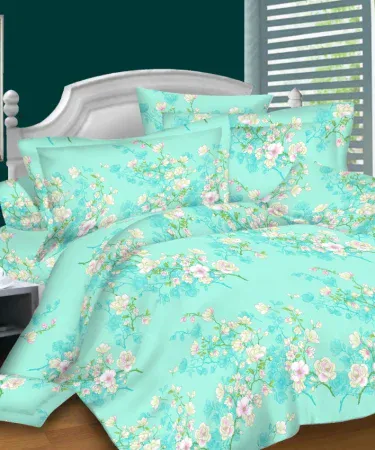 Good Quality King Size Double Bedsheet – Premium Cotton Bed Linen, imagecaption=Premium king size double bedsheet available on Khareedo & Kharedo with Check on Delivery service.