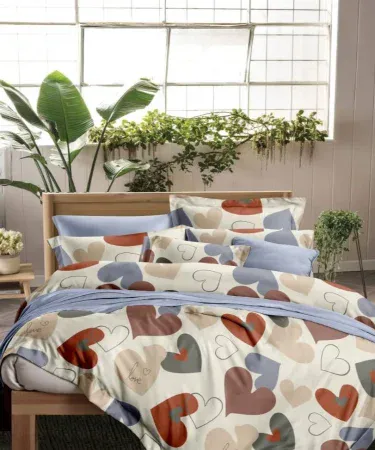 Double Bedsheet King Size – premium cotton‑polyester blend, soft texture, solid and printed designs for king‑size mattresses