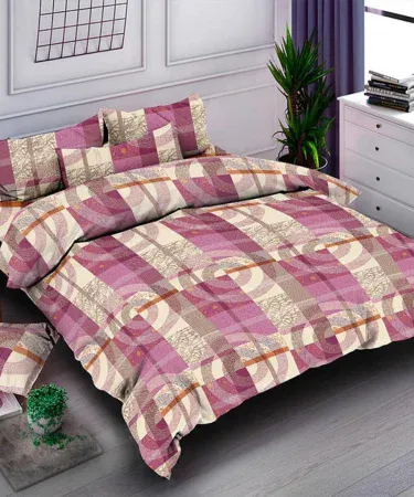 Double Bedsheet King Size with unique color and design, premium fabric, perfect for modern bedrooms