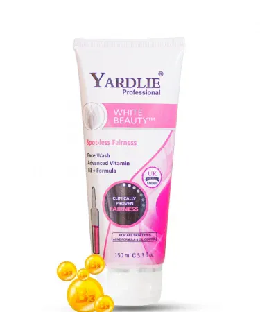 Yardlie Professional White Beauty Face Wash UK Based Formula 150ml bottle – brightening facial cleanser for radiant skin