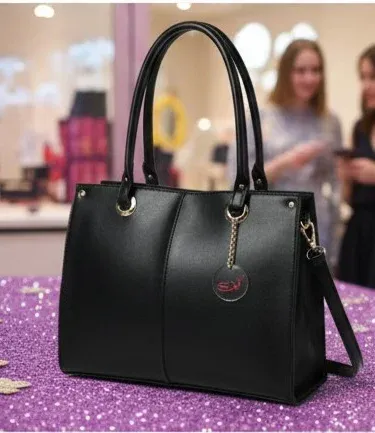 Keef Eye Tote Ladies Hand Bag in premium PU leather, stylish spacious shoulder bag for office and everyday use, imagecaption=Keef Eye Tote – Elegant PU Leather Handbag perfect for work and casual outings.