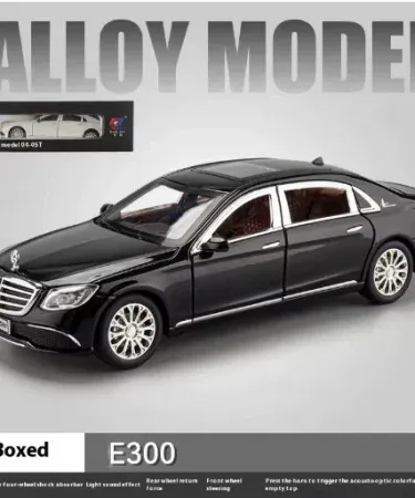 1:24 Mercedes‑Benz S‑Class diecast model with starry sky roof, LED lights and pull‑back function