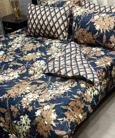 Printed Soft King Size 6pc Vicky Razai Duvet Set with Pillow Covers – Khareedo