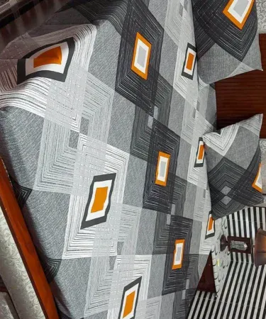 King Size Double Bedsheet Set with 2 Pillows – Luxurious Cotton Bedding for Bedroom