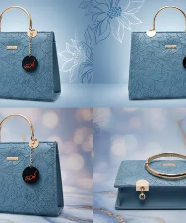 Keef Luxury Flower Ladies Hand Bag premium PU leather elegant design, imagecaption=Keef Luxury Flower Ladies Hand Bag – Elegant PU Leather Shoulder Bag,