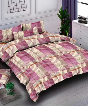 Double Bedsheet King Size with unique color and design, premium fabric, perfect for modern bedrooms