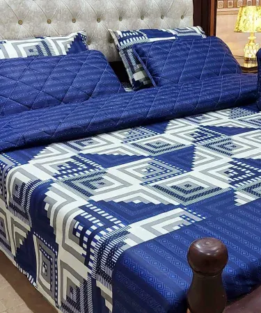 7‑piece quilted comforter set with king‑size bedsheet, luxurious winter bedding, Khareedo | Kharedo