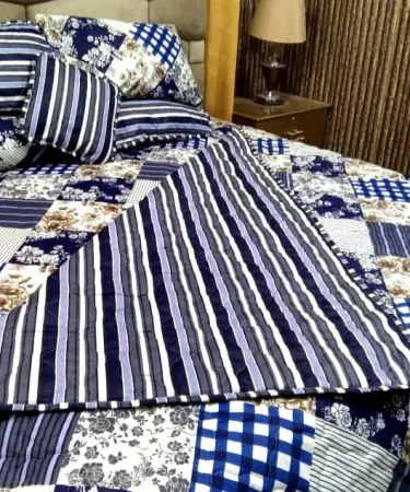 7‑Piece Quilted Comforter Set with King‑Size Bedsheet – luxury winter bedding set for a stylish bedroom