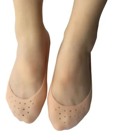 1Pair Gel Sock Silicone Foot Care Tool – thick breathable silicone foot protector with holes for sweat‑free comfort, imagecaption=Premium silicone gel sock for pain relief, cracked heel prevention and dead skin removal – buy now on Khareedo | Kharedo.