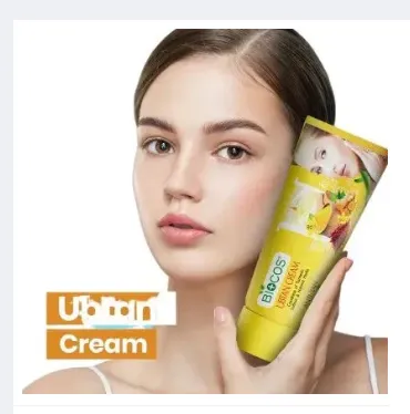 Ubtan Cream Natural Saffron Herbals Whitening – herbal skin whitening cream in a sleek white jar, imagecaption=Ubtan Cream Natural Saffron Herbals Whitening – available on Khareedo & Kharedo with Check on Delivery.