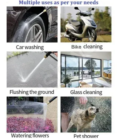 Abu Turab portable high pressure water gun black nozzle for car wash and garden watering , imagecaption=Abu Turab (أبو تراب) Portable High Pressure Water Gun – Black Nozzle ,