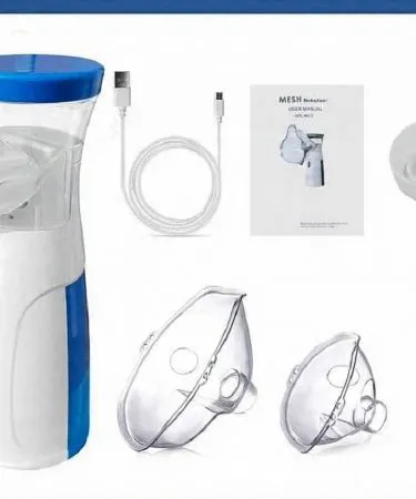 Portable Mini Mesh Nebulizer Machine with Asthma and Respiratory Care features**