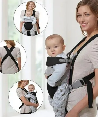 Premium baby carrier safety belt with secure locks and breathable material for outdoor use, imagecaption=High‑quality Baby Carrier Safety Belt – perfect for safe and comfortable baby outings.