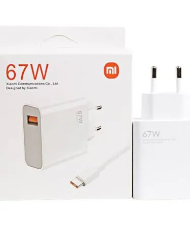 Mi 67 Watt Original Xiaomi Turbo GaN Charger with EU Adapter – Fast Charging for Redmi, Poco & Mi smartphones