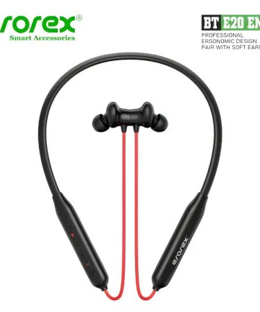 EROREX Neck Band Bluetooth wireless audio device worn comfortably around the neck, delivering hands‑free music and calls , imagecaption=EROREX Neck Band Bluetooth – Your on‑the‑go hands‑free audio solution for music, calls, and voice assistants .
