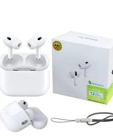 Apple AirPods Pro 2 ANC wireless earbuds with Type‑C charging case – sleek design, H2 chip, and adaptive transparency feature.