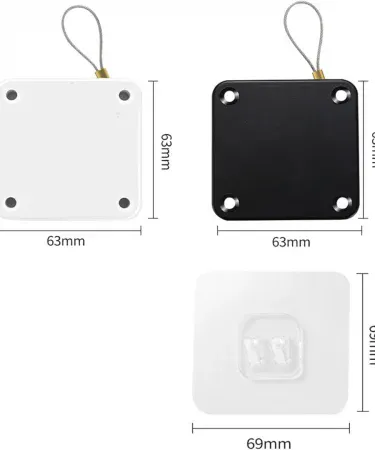 Abū Turāb (أبو تراب) Automatic Drawstring Door Closer installed on a sliding glass door, showing the silent, non‑punching pull‑rope mechanism.