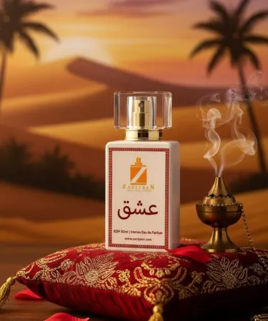 Ishq unisex luxury fragrance bottle with elegant packaging, showcasing citrus, spice, and musky‑amber notes – Khareedo & Kharedo Pakistan, imagecaption=Ishq – a bold, long‑lasting oriental perfume now available with Check on Delivery on Khareedo & Kharedo.