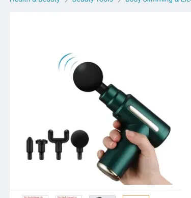 Blueidea Fascial Gun BLD‑720 deep muscle massage gun – ergonomic handheld percussion massager for athletes and fitness enthusiasts