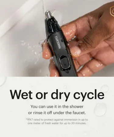 Abu Turab (أبو تراب) electric nose hair trimmer portable waterproof USB‑C rechargeable grooming device