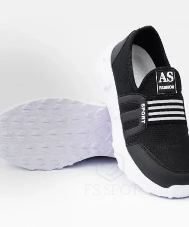 Men’s Black Slip‑On Sneakers lightweight breathable casual shoes for daily wear