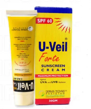 U Veil Forte Sunscreen Cream SPF 60 – lightweight, non‑greasy protection , imagecaption=U Veil Forte Sunscreen Cream SPF 60 – available on Khareedo & Kharedo with Check on Delivery ,