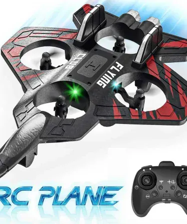 Abu Turab (أبو تراب) Drone F1 Fighter Jet remote control with 360° flip capability, durable EPP foam body and 2.4GHz controller, imagecaption=Abu Turab (أبو تراب) Drone F1 Fighter Jet Remote Control – Ready for aerial fun.